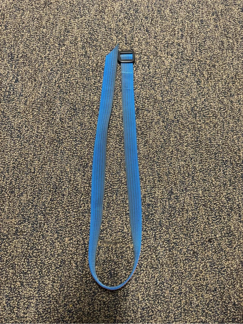 Patagonia Blue, grey, Striped Webbing Belt